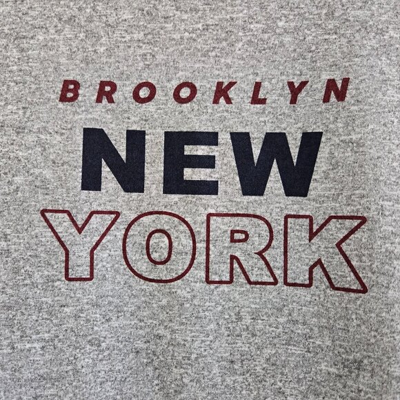 Harper & Ivy "Brooklyn New York" Gray Long Sleeve Top - Picture 12 of 13